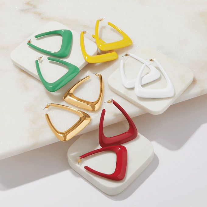 Angle Color Hoops | Ashro