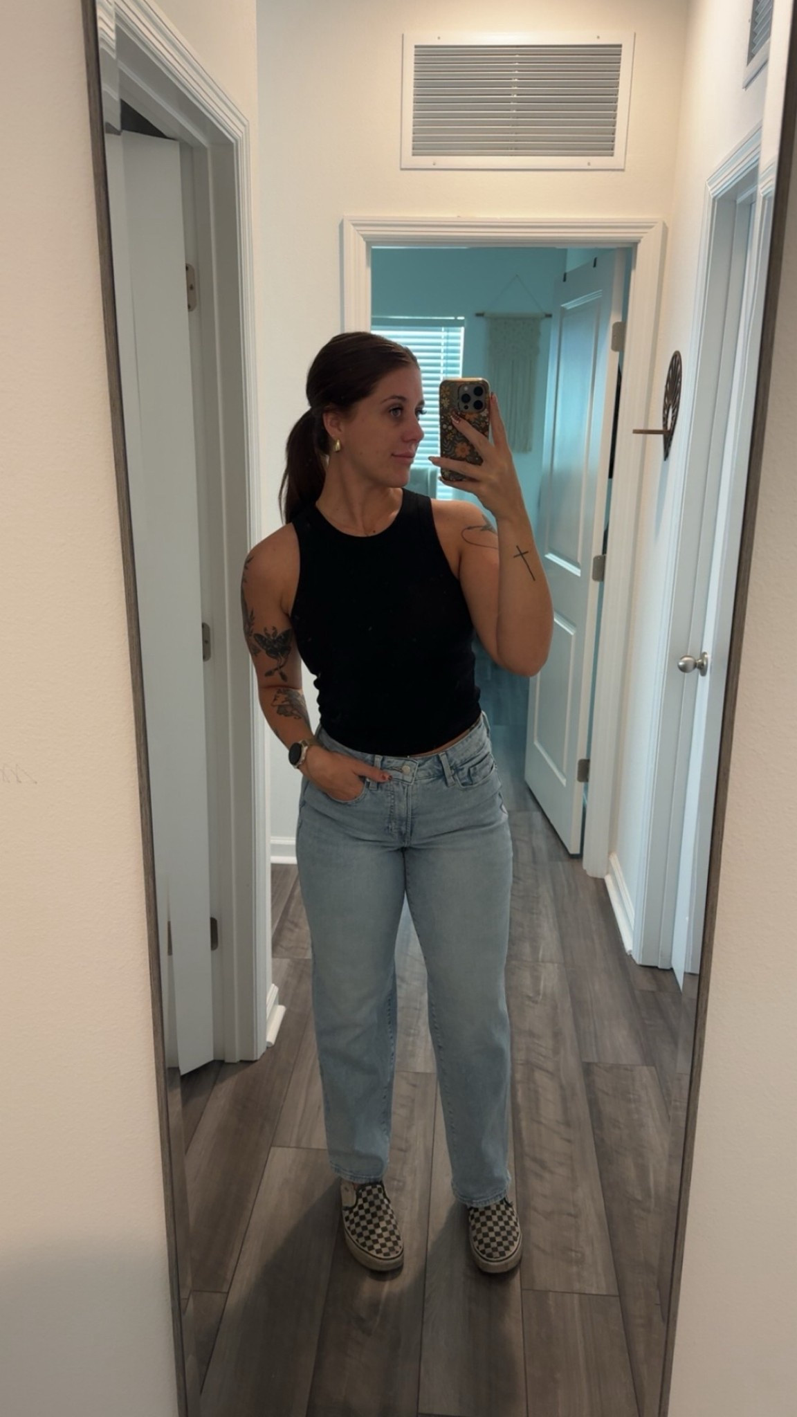 Tank top size Medium
Jeans size 6 