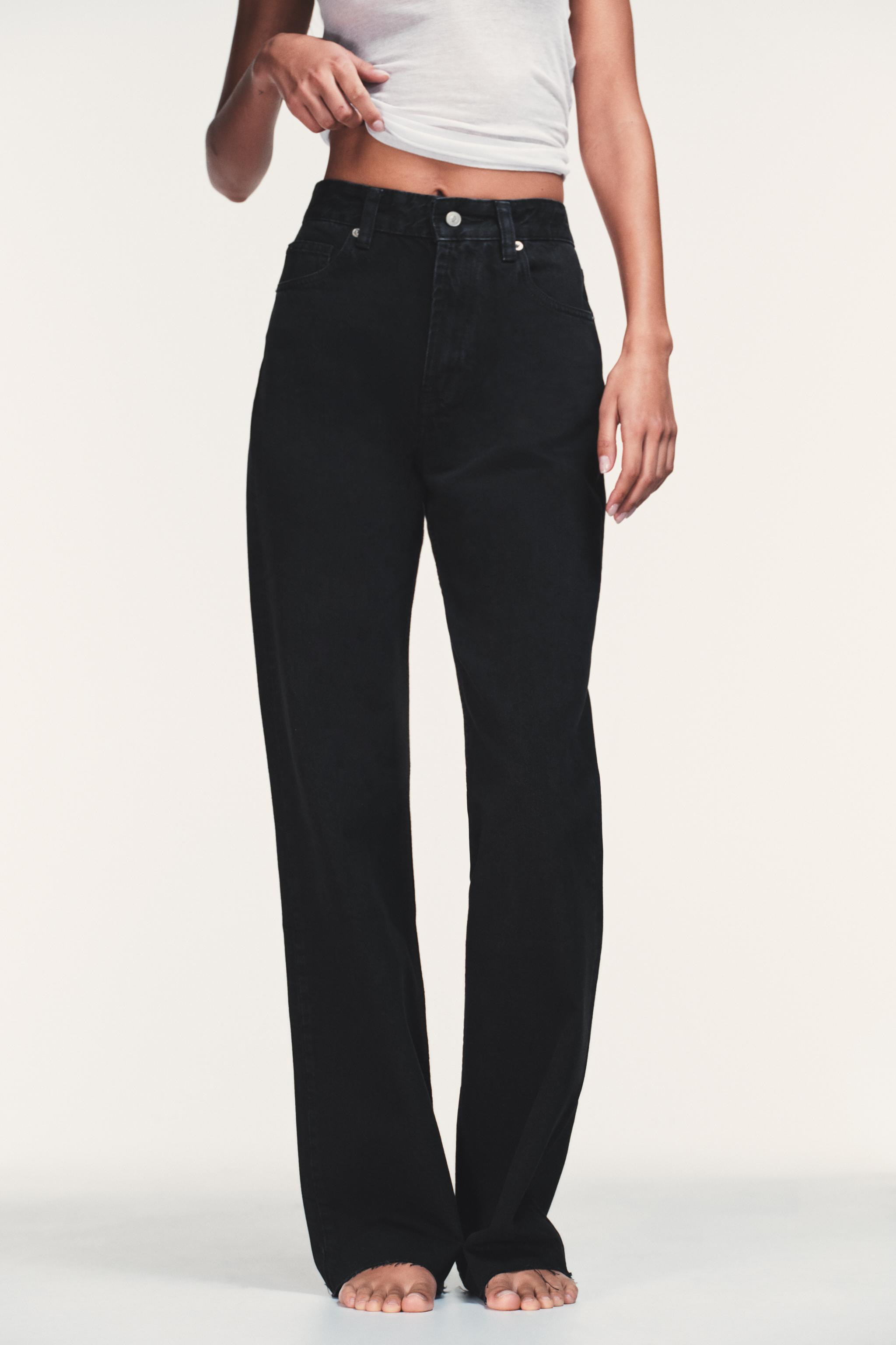 TRF WIDE-LEG HIGH-WAIST JEANS | Zara UK