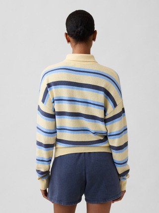 CashSoft Relaxed Sweater Polo Shirt | Gap Factory