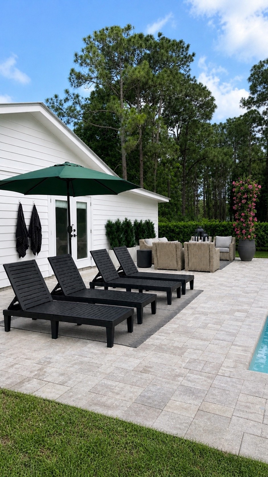 This is our everyday kind of luxury 🤍
A poolside space we actually use—morning coffee, afternoon swims, and slow evenings outside.

We kept it simple and functional with comfy loungers, shaded seating, and durable pieces that hold up to real life (and Florida weather). Everything is easy, livable, and still feels pulled together.

#outdoorliving #backyardinspo #poolsidevibes #functionalhome #amazonhome #targetstyle #walmarthome

#LTKSwim #LTKHome #LTKSeasonal