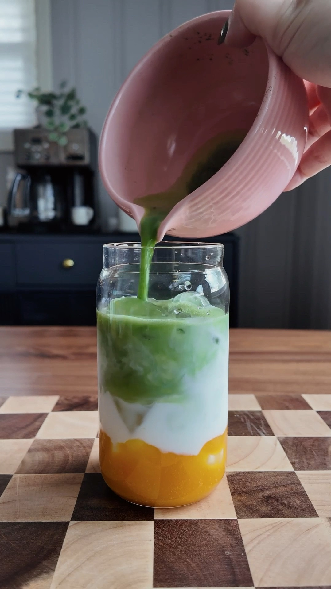mango matcha latte 🍵

matcha aesthetic, beer can glasses, aesthetic glassware, glass straw, home cafe, checkered cutting board, matcha bowl, matcha whisk

#LTKHome