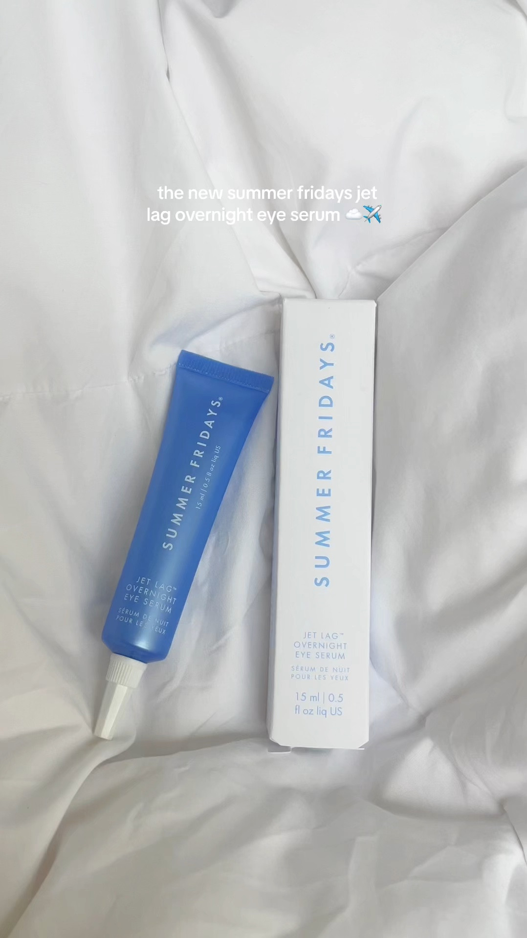 lovinggg the new @summerfridays jet lag overnight eye serum ☁️✈️ leaves my under eyes so plump & hydrated, 100% a staple in my routine now

#LTKBeauty #LTKVideo
