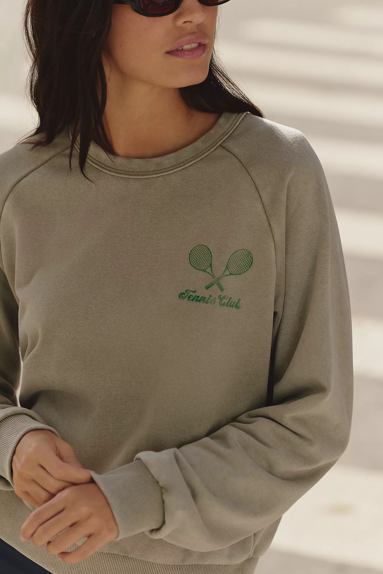 RAISONNEL Long Sleeve Tennis Sweatshirt | Anthropologie (US)