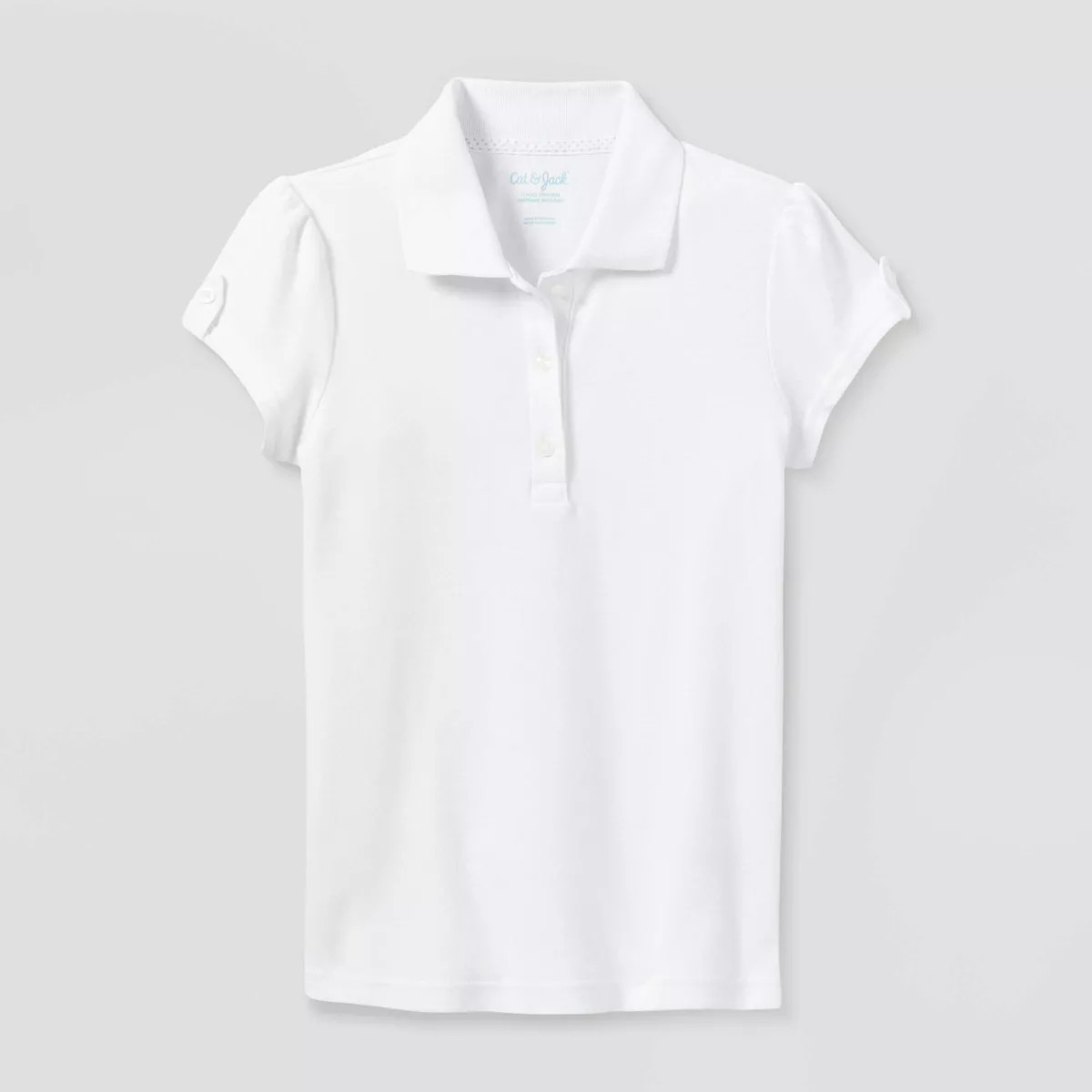 Girls' Short Sleeve Interlock Uniform Polo Shirt - Cat & Jack™ | Target