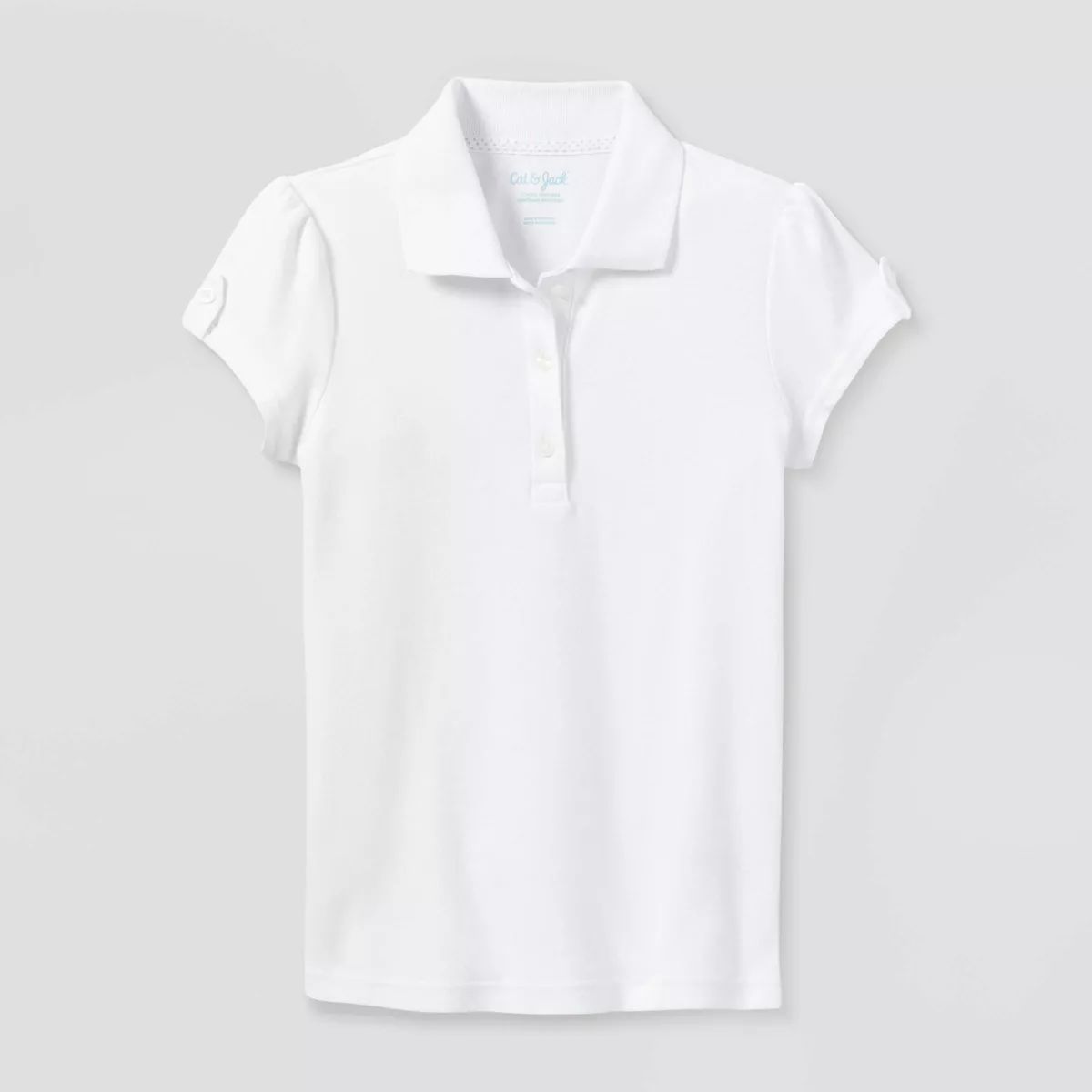 Girls' Short Sleeve Interlock Uniform Polo Shirt - Cat & Jack™ | Target