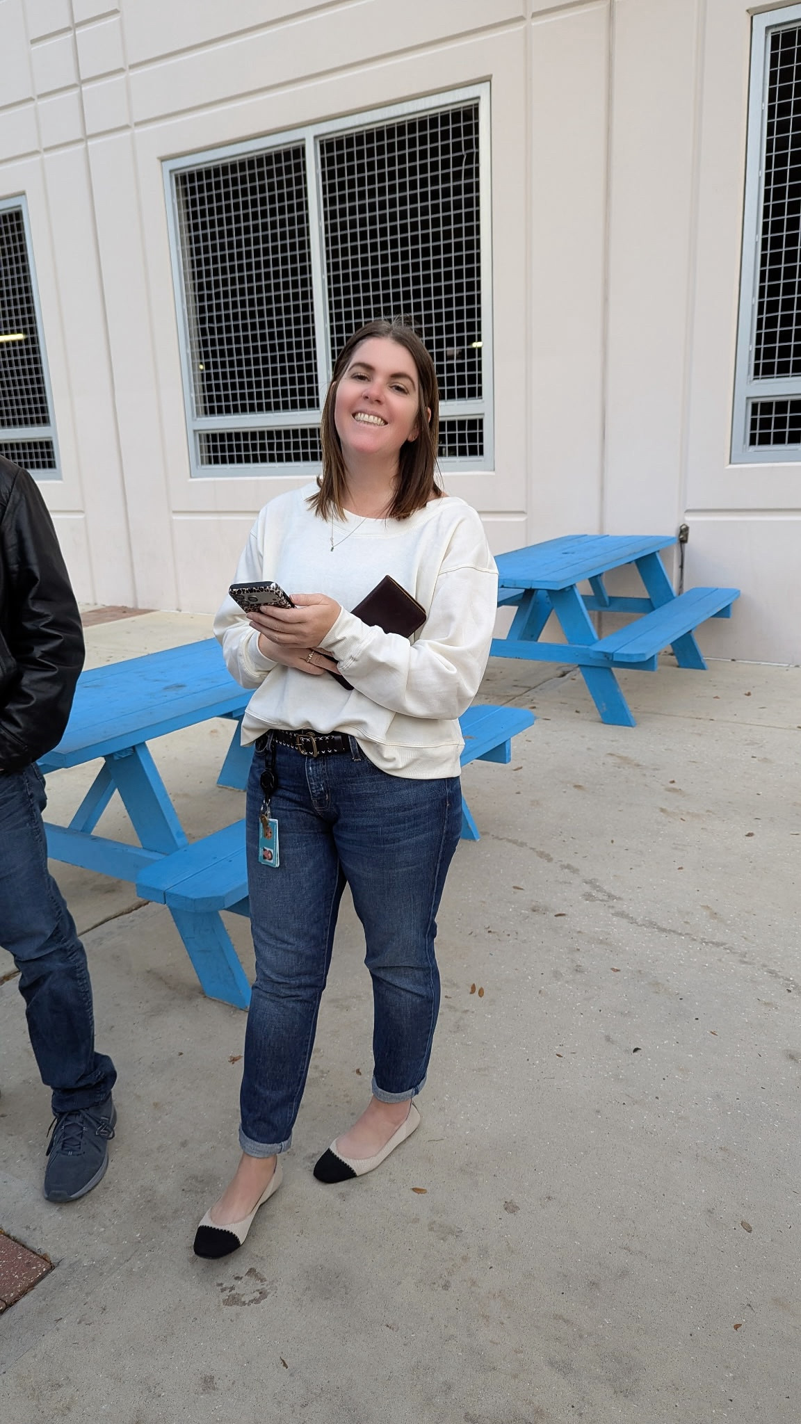 An actual OOTD from work this past week! This look is super cute and comfy and there is a big surprise on the back of the sweatshirt! Sweatshirt is from Anthropologie, it runs TTS and comes in a few color options! 

#LTKFindsUnder100 #LTKootd #LTKHoliday
