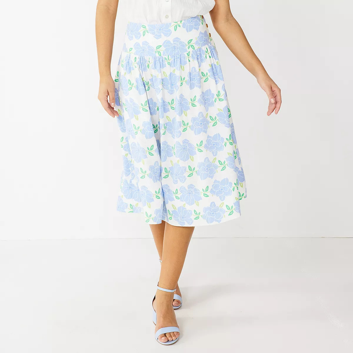 Women's DRAPER JAMES RSVP™ Printed Midi Skirt | Kohl's