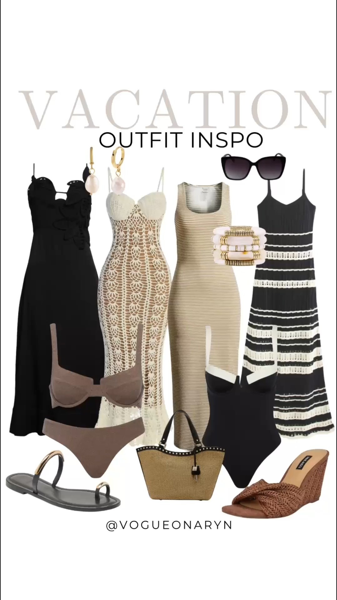 Vacation outfit ideas, Nordstrom dress, vacation dress, swimwear, swimsuits , sandals 

#LTKFindsUnder50 #LTKWatchNow #LTKSwim