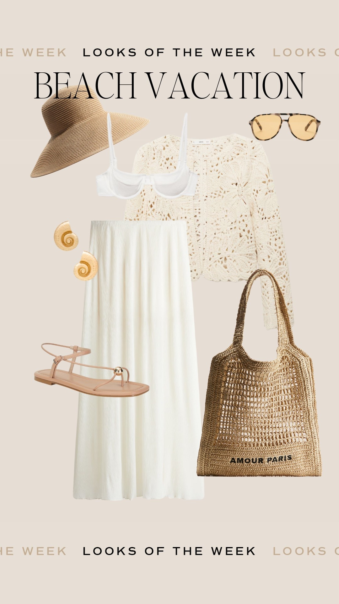 Beach vacation outfit 