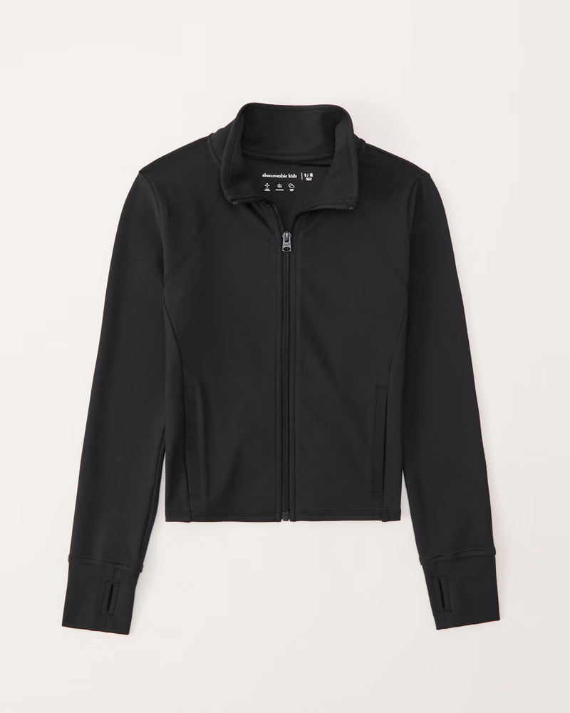active cropped full-zip jacket | Abercrombie & Fitch (US)