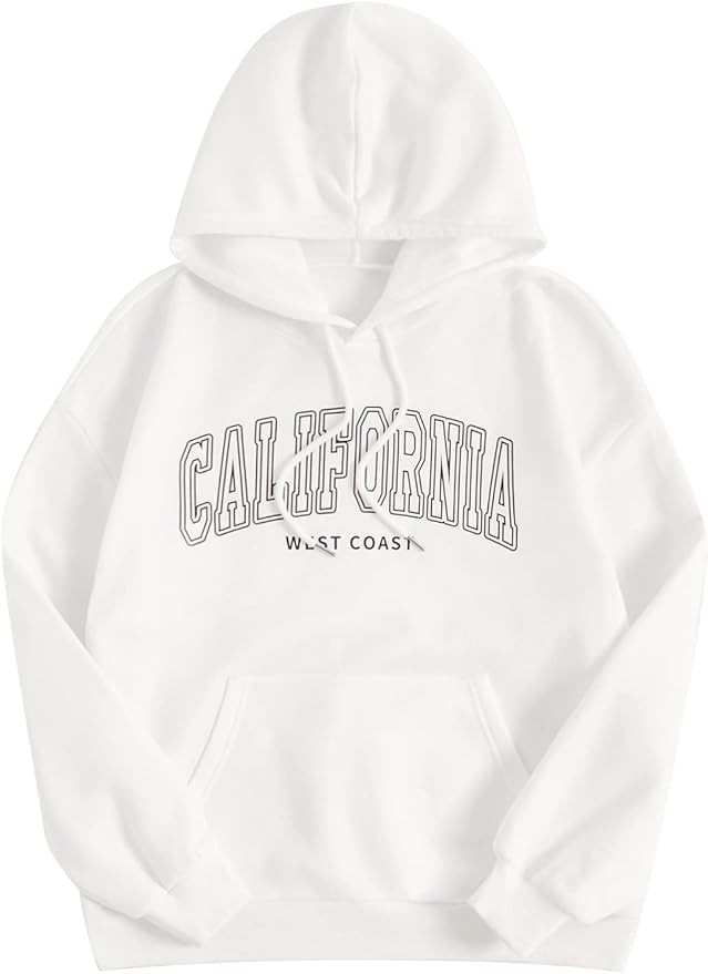 SOLY HUX Women Casual Fashion California Hoodie Los Angeles Pullover Drawstring Graphic Sweatshir... | Amazon (US)