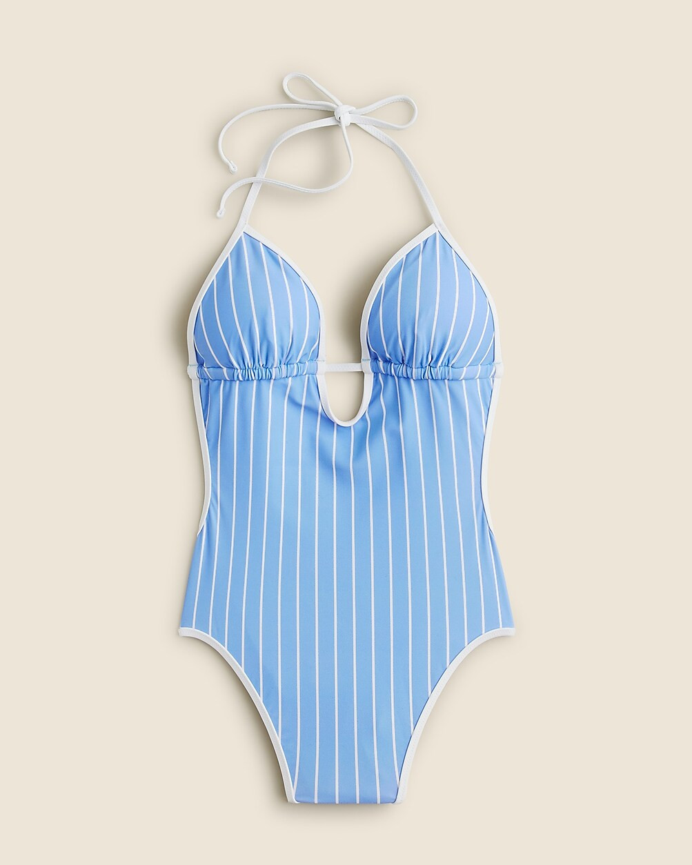 Cutout one-piece swimsuit in stripe | J. Crew US
