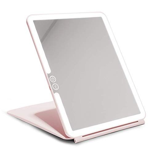 Vanity Planet Pose (Blush Pink) LED Travel Mirror - 3 LED Colors for Consistent Lighting with Dimmab | Amazon (US)