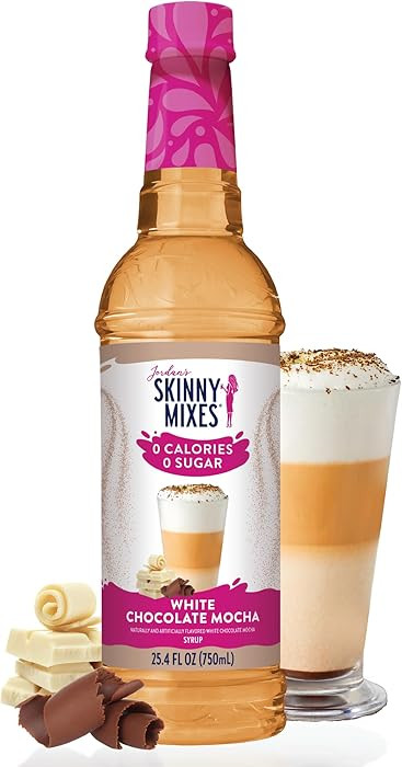 Jordan's Skinny Mixes Syrups Sugar Free Coffee Syrup, White Chocolate Mocha Flavor Mix, Zero Calo... | Amazon (US)