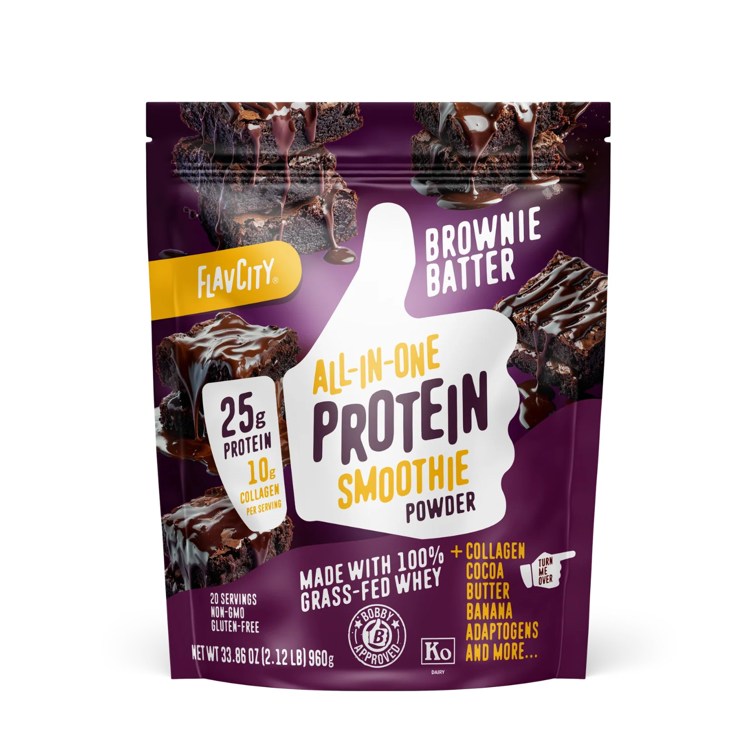 Brownie Batter Protein Smoothie | FlavCity