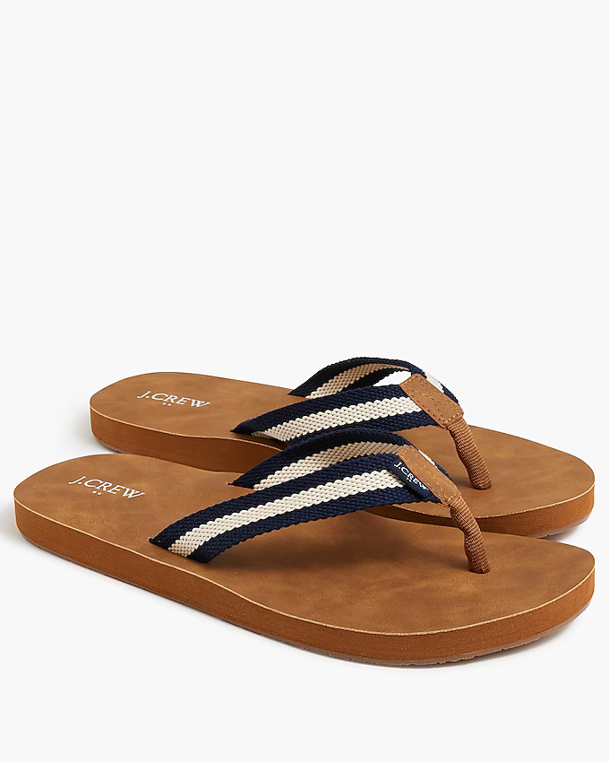 Striped flip-flops | J.Crew Factory