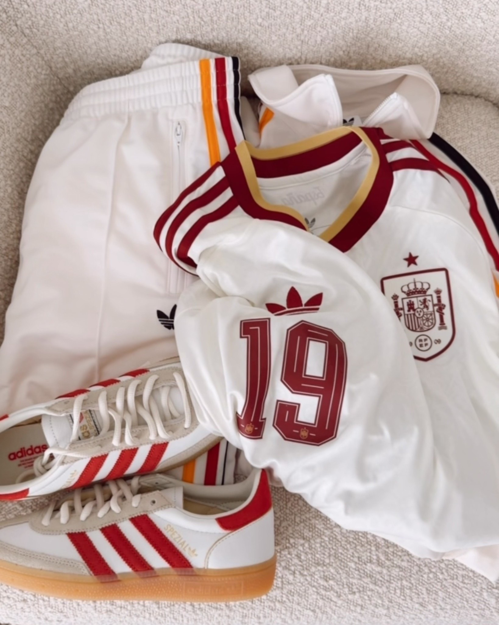Planning a huge month with my friends watching the World Cup - and there’s nothing like a crisp jersey from @adidas to get the energy up, especially when it’s paired with the full matching tracksuit. The fit is elite, the stripes are classic, and the comfort level is easily a 10/10.

#LTKOver40 #LTKmomlife #LTKActive