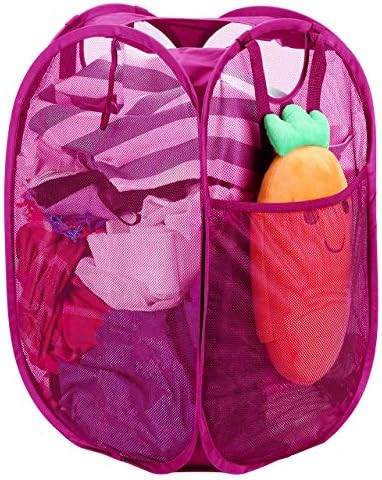 Strong Mesh Pop-up Laundry Hamper, Quality Laundry Basket with Durable Handles Solid Bottom High ... | Amazon (US)