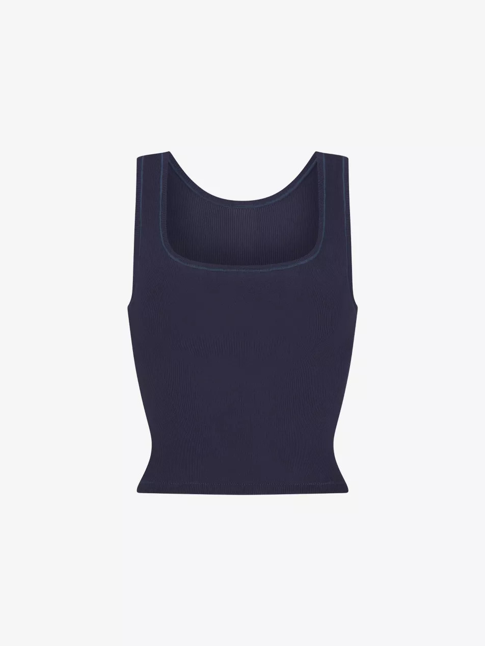 Ribbed Scoop-Neck Cotton-Jersey Tank Top | Selfridges