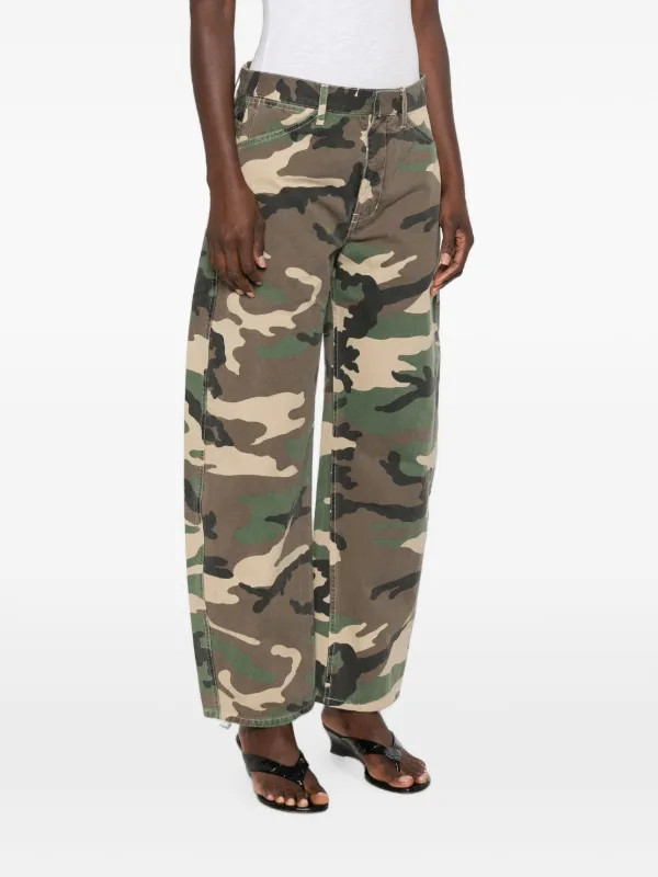 camouflage-print wide-leg trousers | Farfetch Global