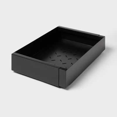 Metal Expandable Pull Out Drawer Adhesive Black - Brightroom™ | Target