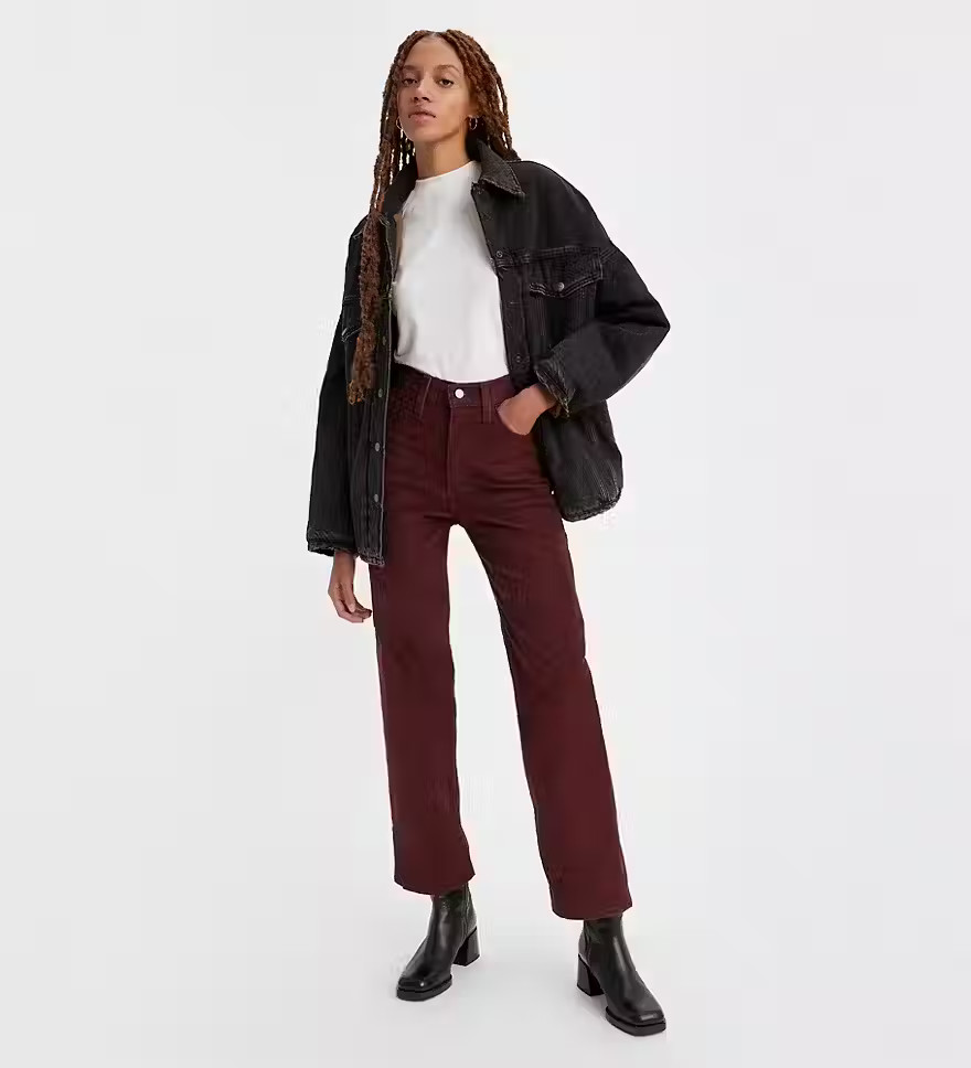 Ribcage Straight Ankle Corduroy Women's Pants | LEVI'S (US)
