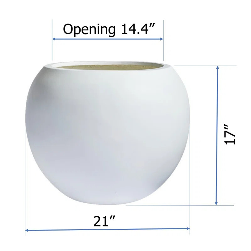Orren Ellis Dorlis Fiberstone Pot Planter & Reviews | Wayfair | Wayfair North America