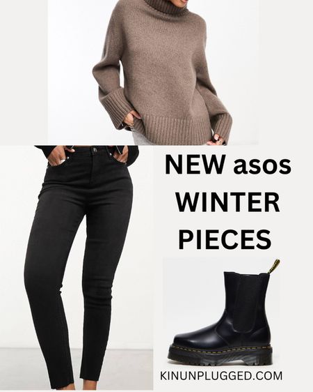 Elevate your winter wardrobe with sophistication! These stunning fashionable boots and cozy  jumper are the perfect trio for staying warm in style. Swipe up to shop these winter essentials! #WinterFashion #LuxuryStyle #mommystyle #staples 