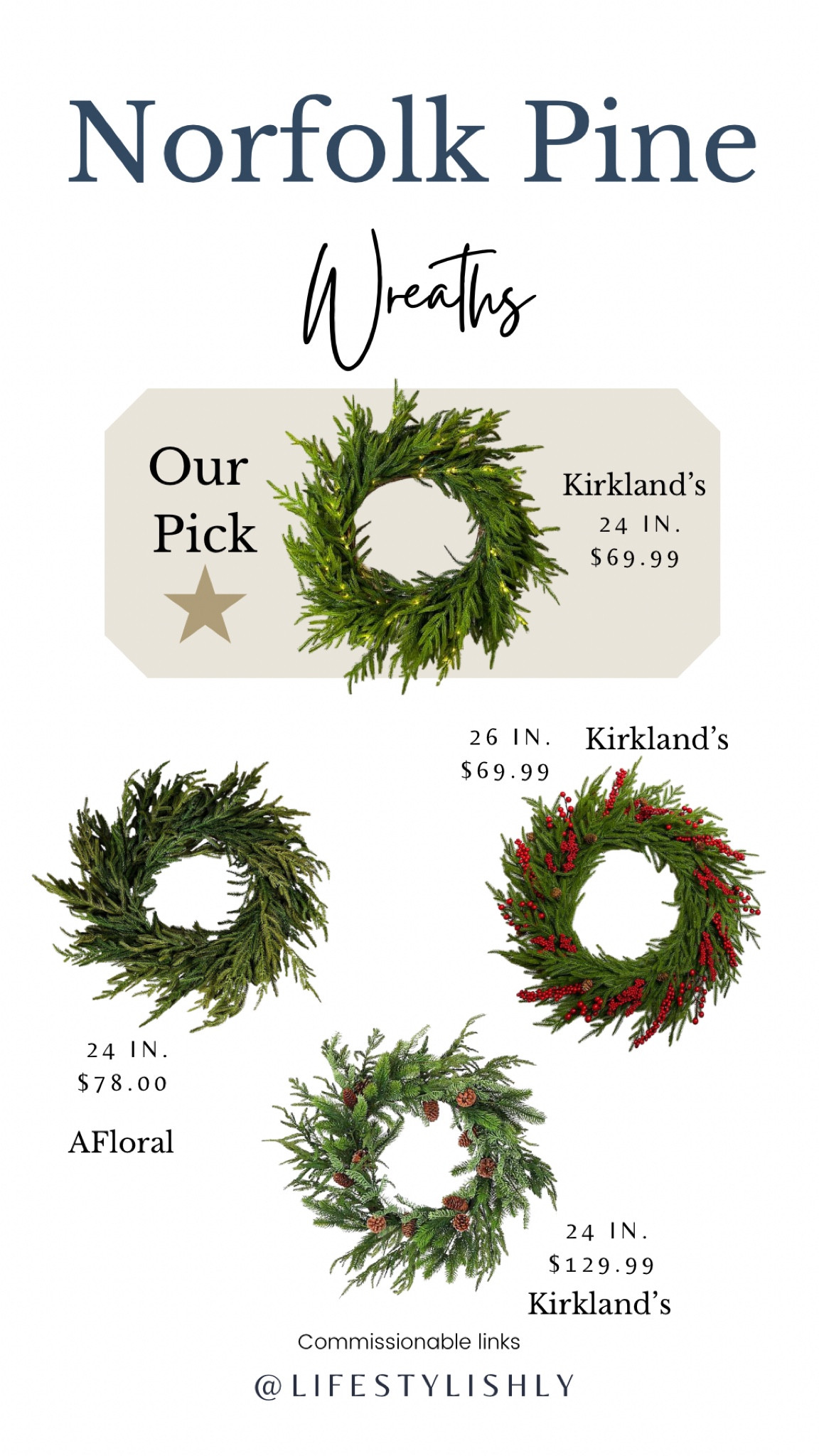 Norfolk pine wreaths

#LTKhome
