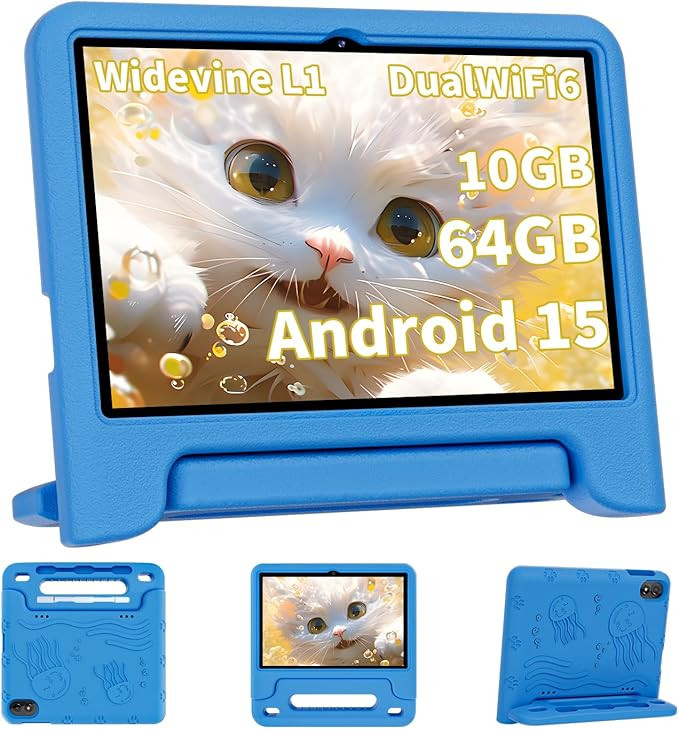 COLORROOM 2026 Upgraded Android 15 Tablet, 10inch Kids Tablet, Octa-core CPU, 10GB+64GB+1TB Expan... | Amazon (US)