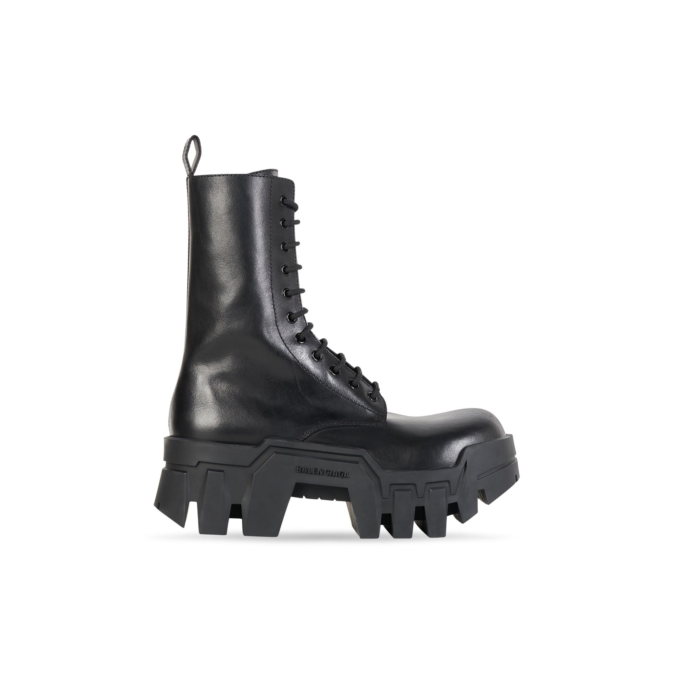 Women's Bulldozer Lace-up Boot in Black | Balenciaga US | Balenciaga