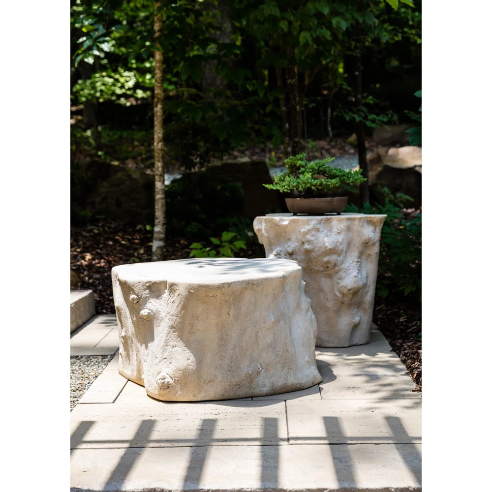 Phillips Collection Cast Naturals Log Resin Accent Stool | Wayfair | Wayfair North America