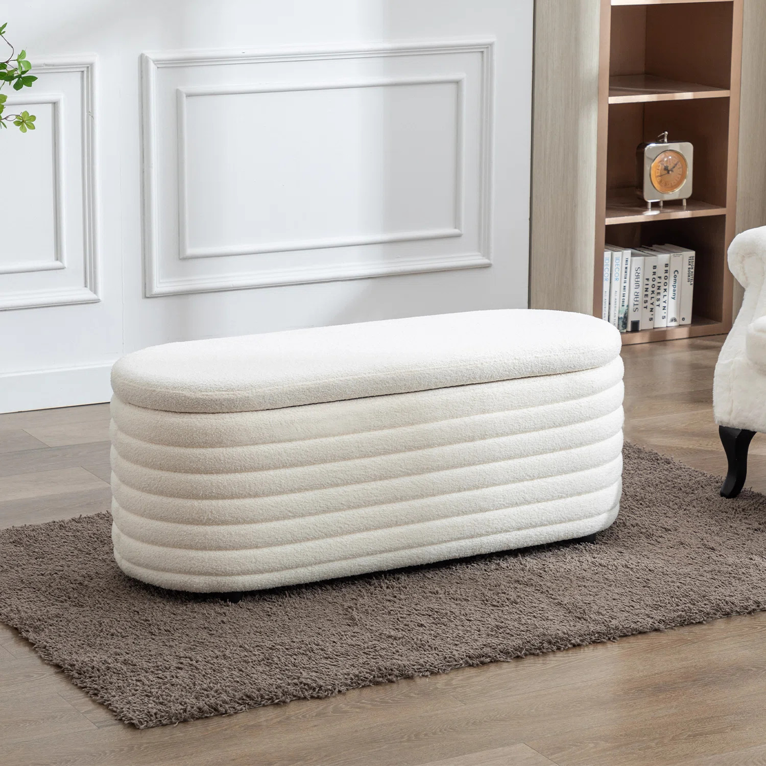 Danelys Storage Ottoman Bench Upholstered Fabric Storage Bench End Of Bed Stool With Safety Hinge... | Wayfair North America