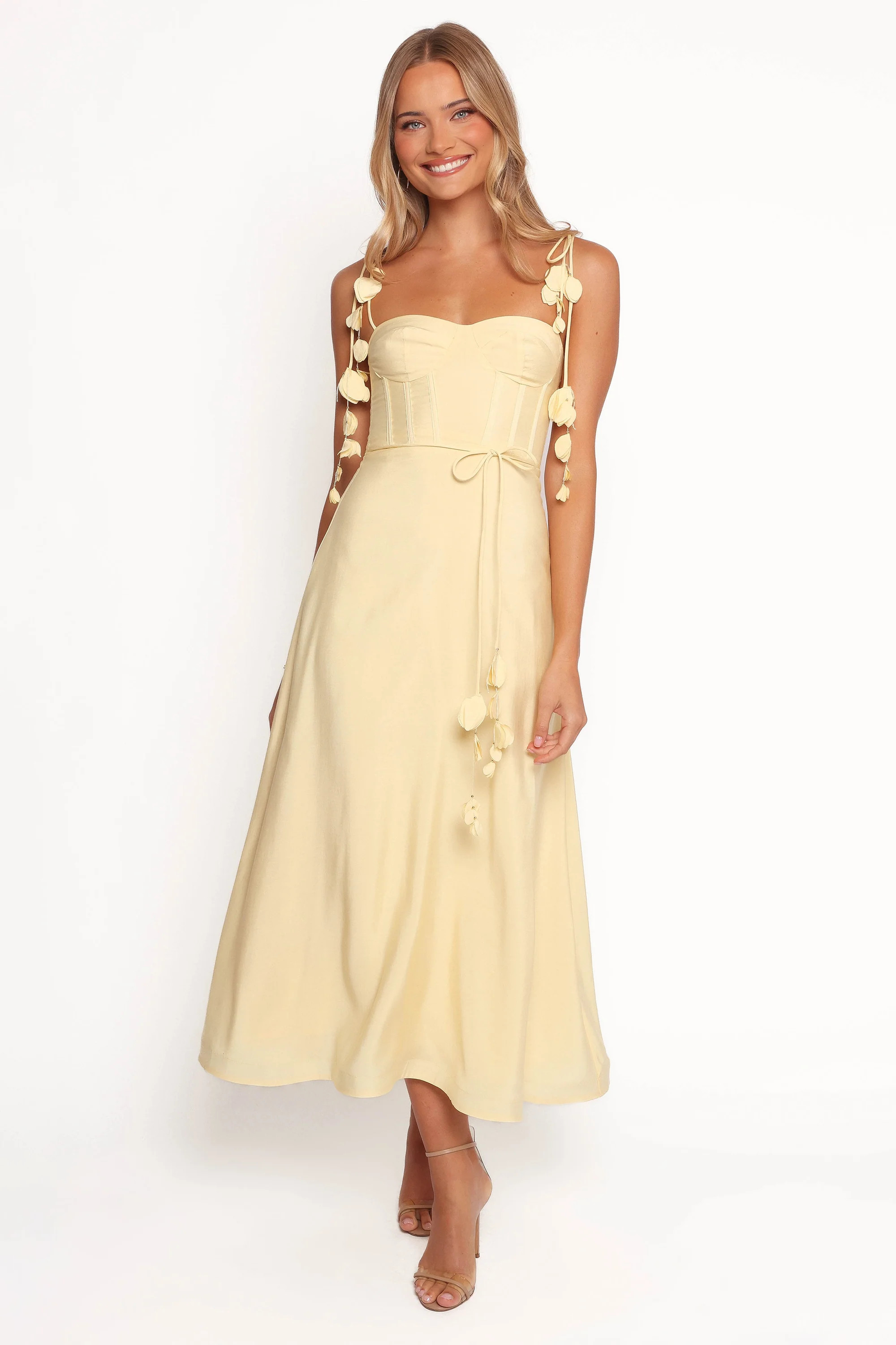 Della Midi Dress - Yellow | Petal & Pup (US)