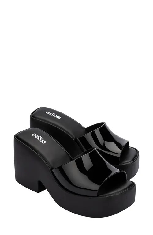 Melissa Posh Platform Slide Sandal in Black at Nordstrom, Size 5 | Nordstrom