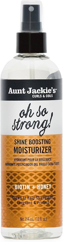 Aunt Jackie's Award-Winning Braid + Twist Collection Oh So Strong Shine Boosting Moisturizer, 12 ... | Amazon (US)