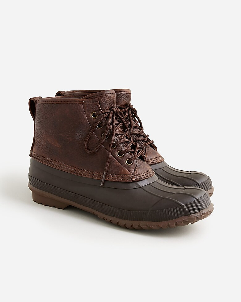 Heritage duck boots in tumbled leather | J. Crew US