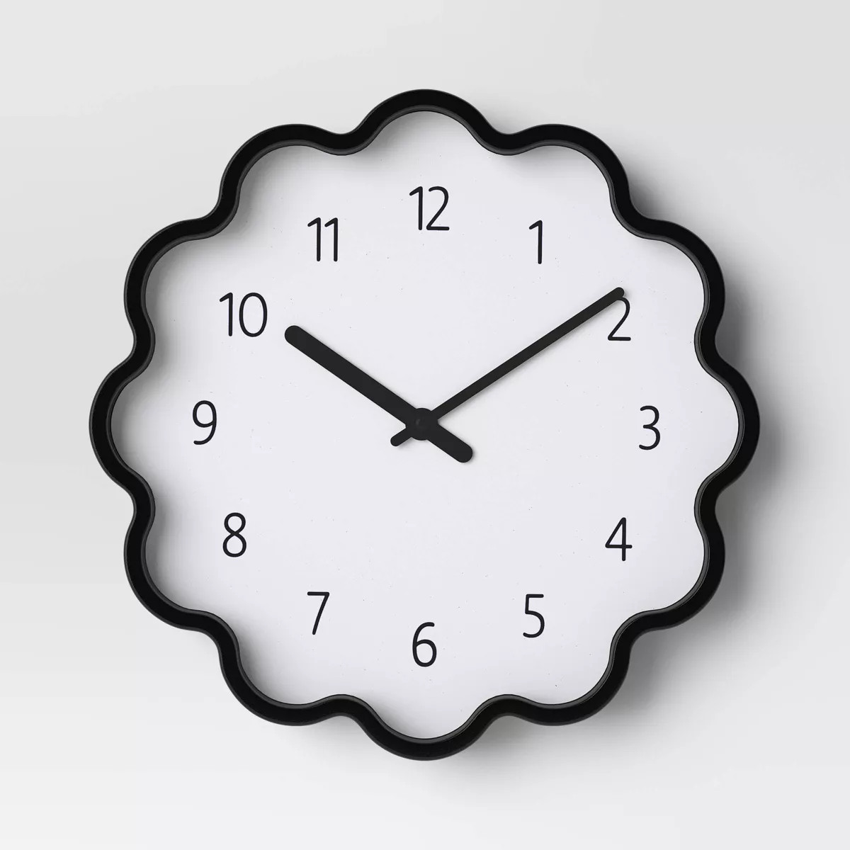 12" Wavy Wall Clock Black - Room Essentials™ | Target