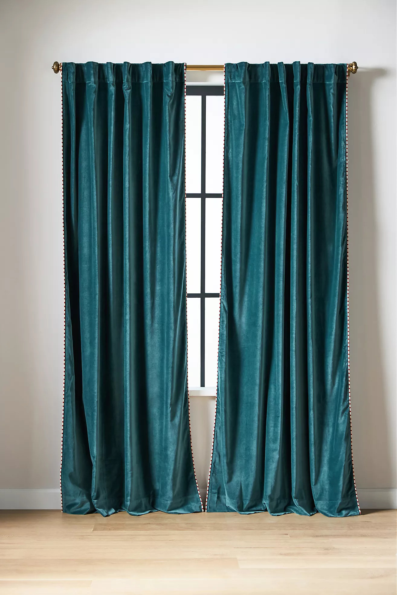 Milo Velvet Curtain | Anthropologie (US)