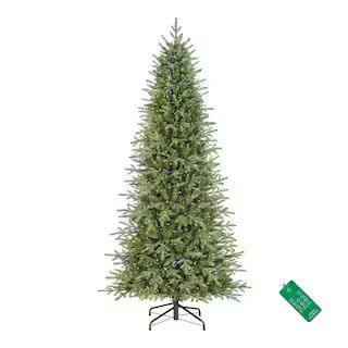 Home Decorators Collection 7.5 ft. Pre-Lit LED Grand Duchess Fir Slim Artificial Christmas Tree 2... | The Home Depot