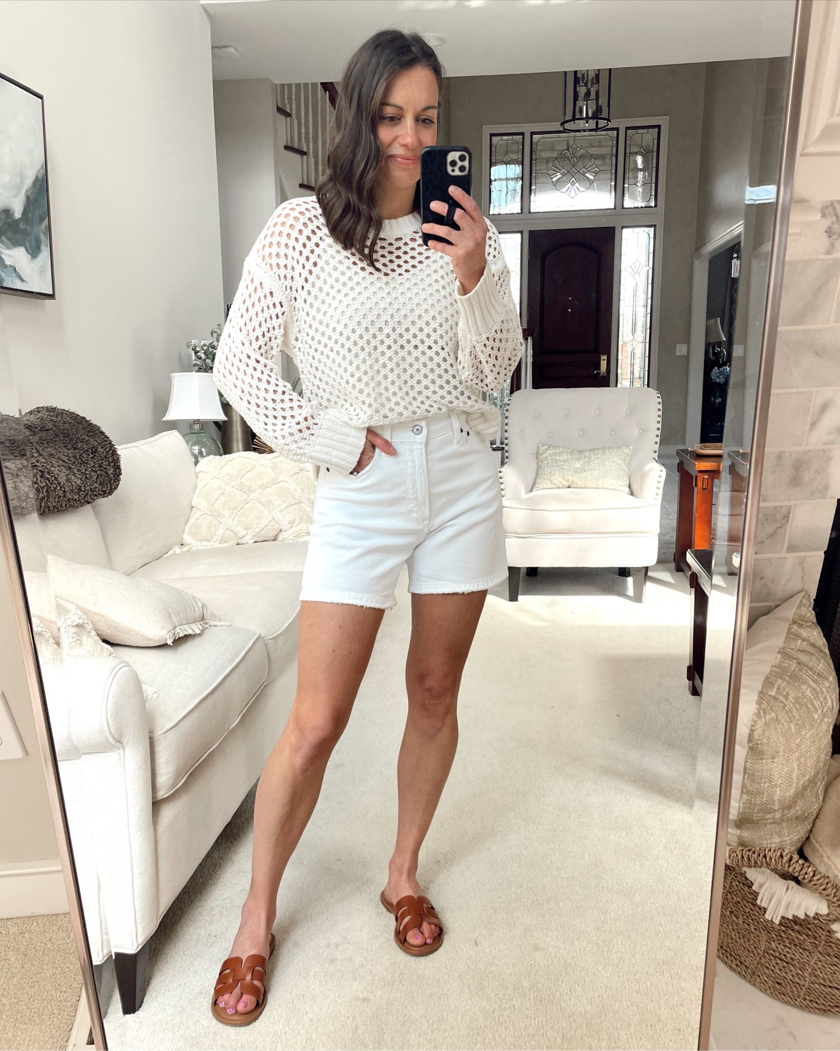 White shorts are so hard to find but these high rise dad shorts from Abercrombie are the best! Not see through at all and have great length.  Run true to size - I’m in the 26. Paired with this Abercrombie top that runs true to size, I’m in the small.

LTK spring sale, LTK sal, Abercrombie finds, spring outfit, vacation outfit



#LTKSeasonal #LTKunder50 #LTKSale