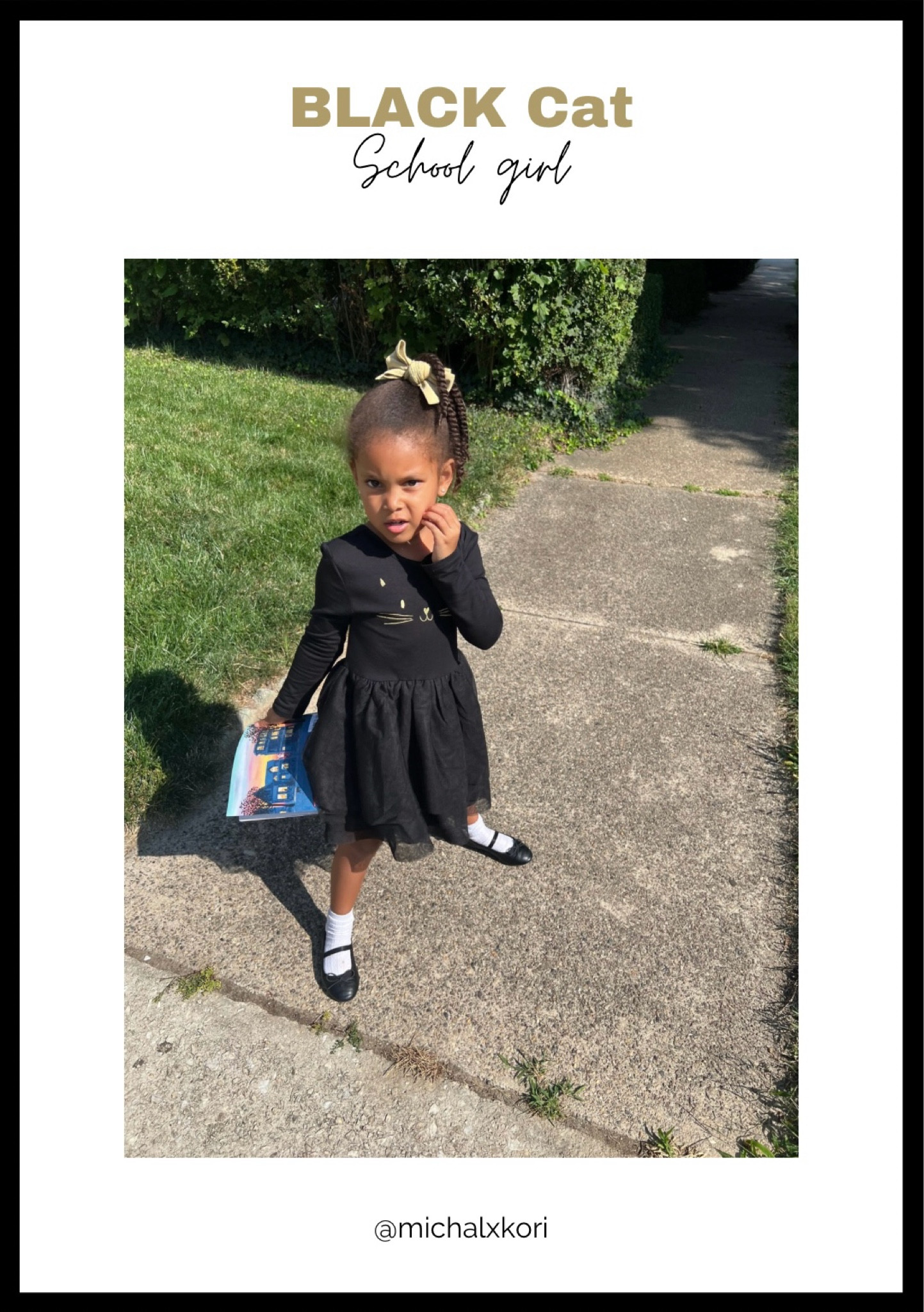 Black cat. School girl edition.🐈‍⬛

#LTKFallSale #LTKSeasonal #LTKKids