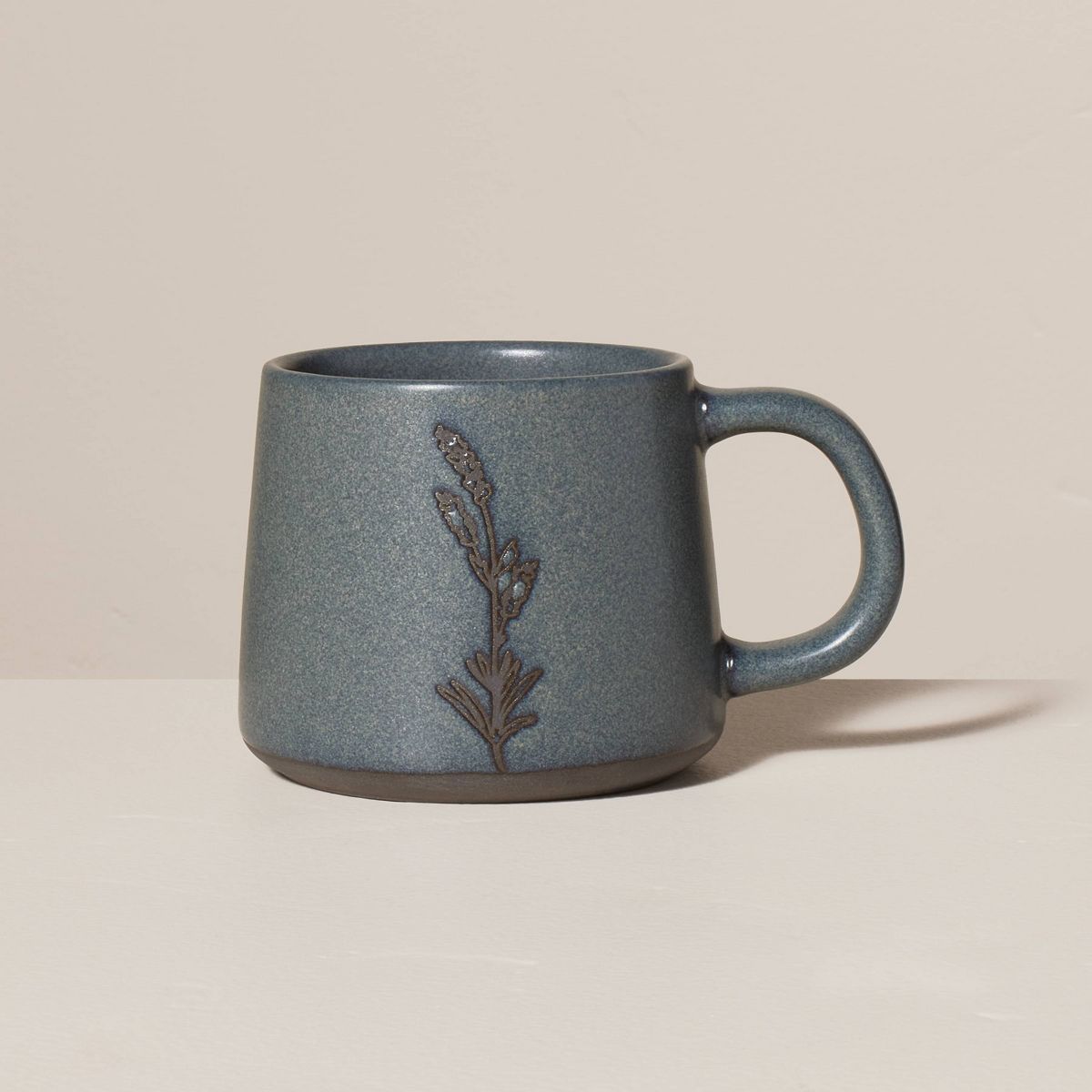 11oz Stoneware Wheat Stem Mug Blue - Hearth & Hand™ with Magnolia | Target