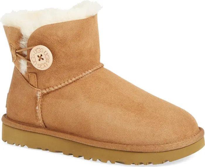 Mini Bailey Button II Genuine Shearling Boot (Women) | Nordstrom