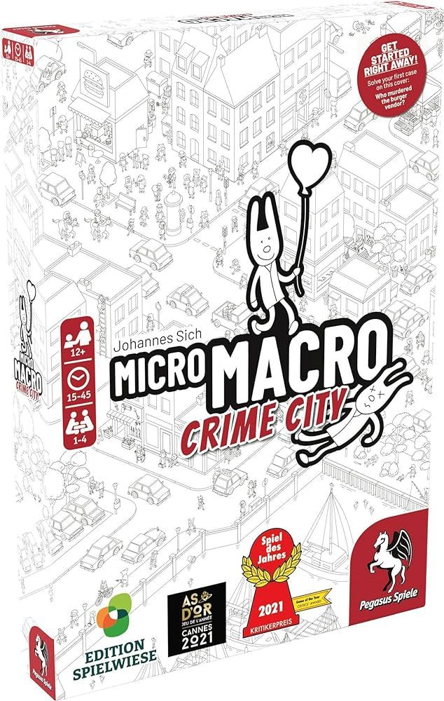 MicroMacro: Crime City - Board Game by Pegasus Spiele 1-4 Players – 15-45 Minutes of Gameplay ... | Amazon (US)
