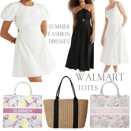 Walmart summer fashion white cut out dress. Beach bags. @walmart @walmartfahsion #walmartpartner #walmartfashion

#LTKSeasonal #LTKFindsUnder50 #LTKSaleAlert