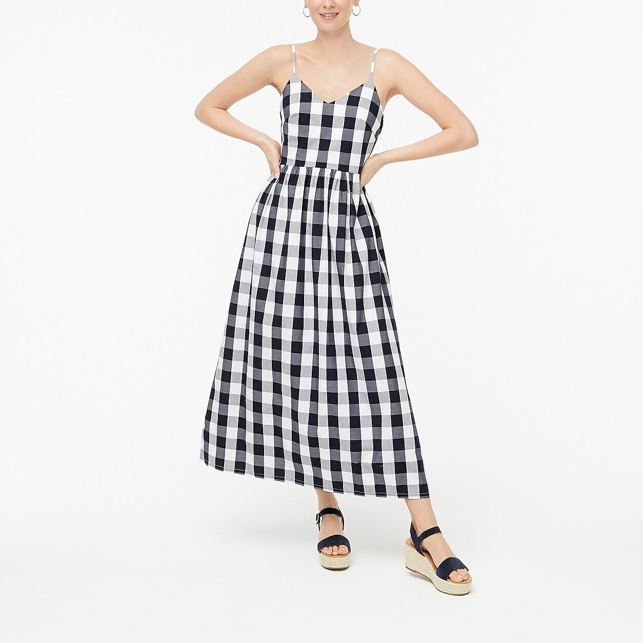 Maxi dress in cotton poplin | J.Crew Factory