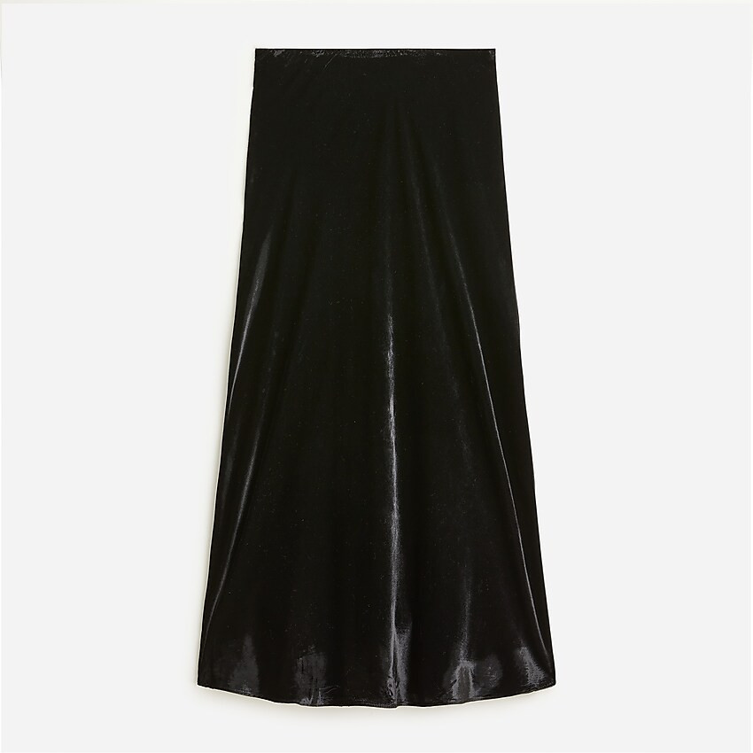 Gwyneth slip skirt in velvet | J. Crew US