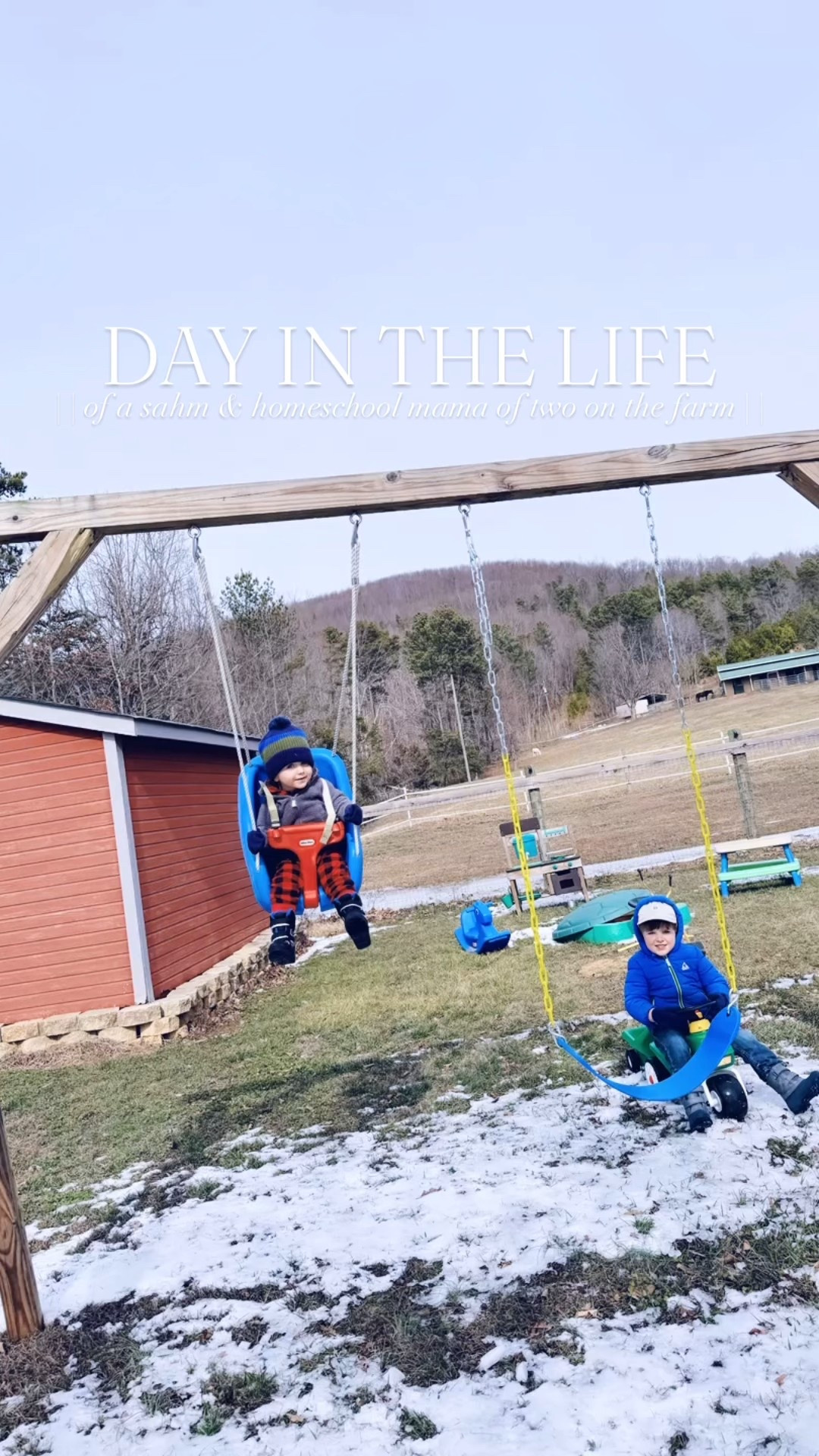 Oh how we love it here on the farm ☕️❄️🚜✏️🏡🫶🏽🧺🍎🐶🪏🪑🌲 #dayinthelife #lifeonthefarm #sahm #homeschoolpreschool 

Can’t think of a dreamier winter ❄️ morning coffee ☕️ view than this right here 🫶🏽 - snowy ice 🧊 covering the backyard still 🤍 and God’s beautiful creation!! 🐴🏔️ And some fresh homemade sourdough 🍞 and eggs 🥚 for breakfast 🍳 - our daily go-to!! 😋 And this view 🐎 out our window 🪟 will never get old!! 🥰 

And eek!! Lookie what we went and picked up 🛻 last night 🤭 - my favorite FB Marketplace find 🏷️ yet!! This precious Noah’s Ark 🐘🦒 bench 🪑 is just darling in their sweet playroom nook 🚪🧸 upstairs!! 🪟 And safe to say… all of the boys 👶🏼🐶👶🏼🐾 were pretty excited about their new playroom addition, too!! 🫶🏽🧺🥰

And after lots of snow days this week… we got back to our homeschool preschool 🍎✏️🖍️ lessons and had the best little time learning all about winter ❄️ hibernation 🐻 and letter “Q” - oh how I love being their “mommy teacher!” 👩‍🏫 And spent the rest of the afternoon until nap time 💤 playing their little country boy 🚜🪏 hearts out in the ice-y ❄️ winter wonderland in our backyard!!!🌲 Oh these truly are the days!! 👶🏼😍

And our precious new neighbors just came by and dropped of this for us to make s’mores 🍫🔥 with the boys with all the snow ❄️ they’re calling for this weekend ahead!! ⛄️ So sweet! 🥰 Happy happy “Friday Eve, y’all!! 🤍 #thesearethedays

#LTKHome #LTKKids #LTKmomlife